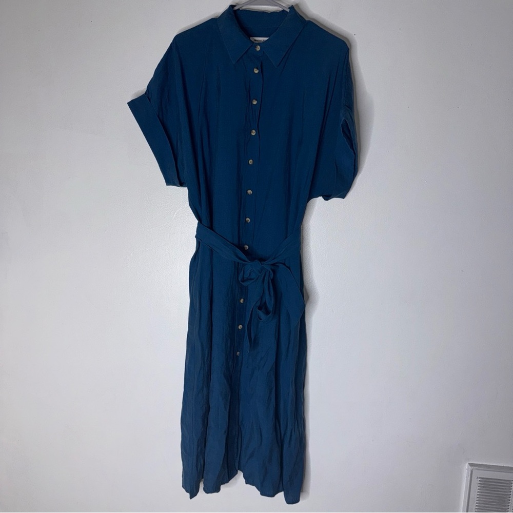 Maison 123 Cobalt Blue‎ Nayaa Shirt Dress XL